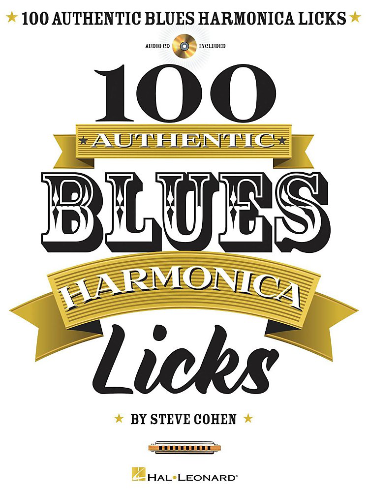 Hal Leonard - 100 Authentic Blues Harmonica Licks Book/Cd