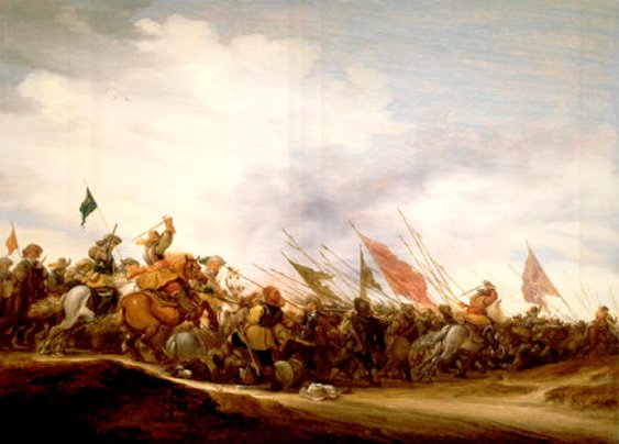 A Battle Scene, 1653 by Salomon van Ruysdael