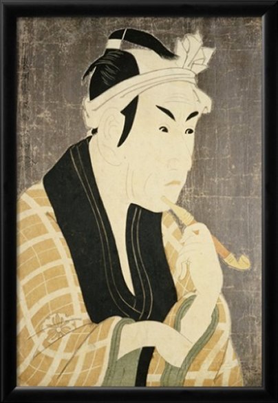 Okubi E Portrait of the Actor Matsumobo Koshiro IV - by Toshusai Sharaku