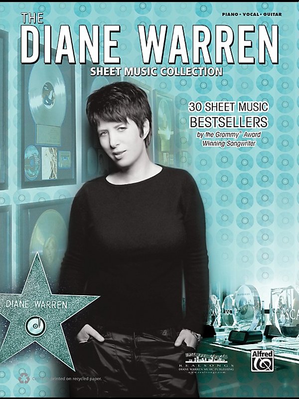 Alfred Diane Warren - Sheet Music Collection Book