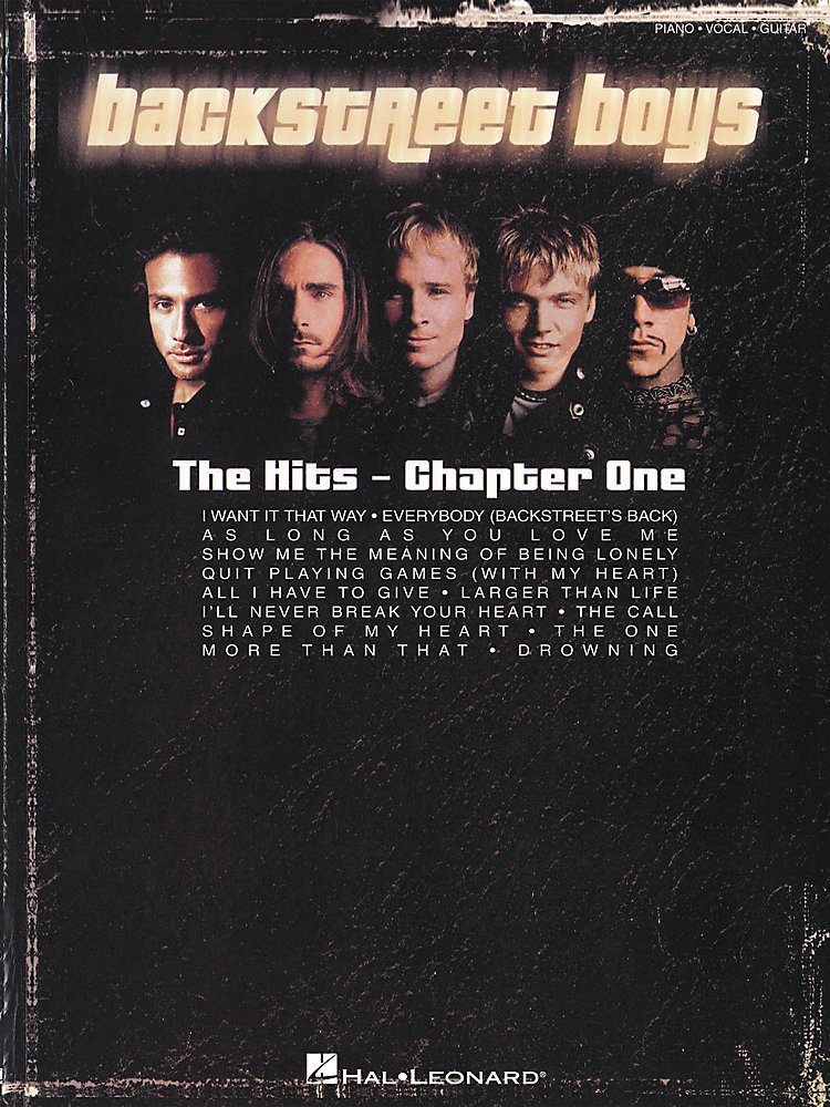 Backstreet Boys The Hits Chapter One Piano Vocal Guitar Book