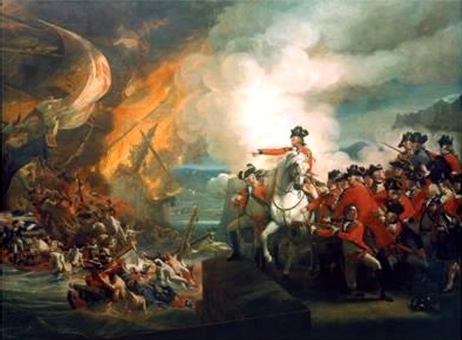 Defeat of the Floating Batteries at Gibraltar 1782 - by John Singleton Copley
