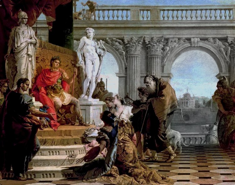 Maecenas Presenting the Arts to Augustus, c.1745 by Giovanni Battista Tiepolo