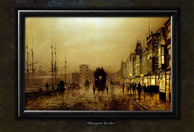 Glasgow Docks by Atkinson Grimshaw