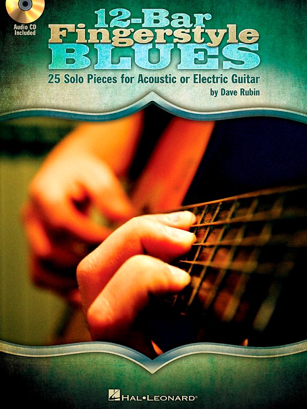 Hal Leonard - 12-Bar Fingerstyle Blues - 25 Solo Pieces For Acoustic Or Electric Guitar Book/Cd