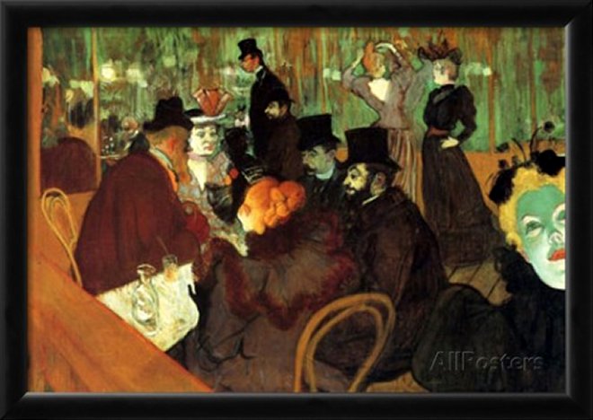 Henri de Toulouse-Lautrec In the Moulin Rouge Art Print Poster