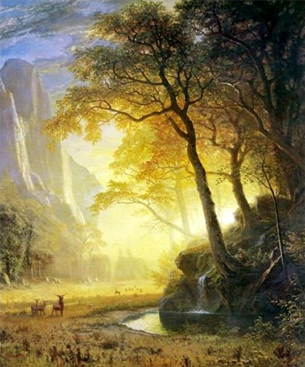 Hetch Hetchy Canyon by Albert Bierstadt, Art Print