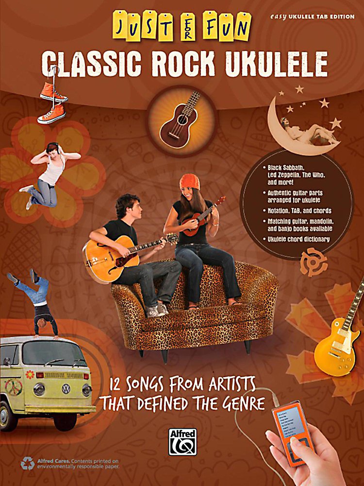 Alfred - Just For Fun Classic Rock Ukulele Book