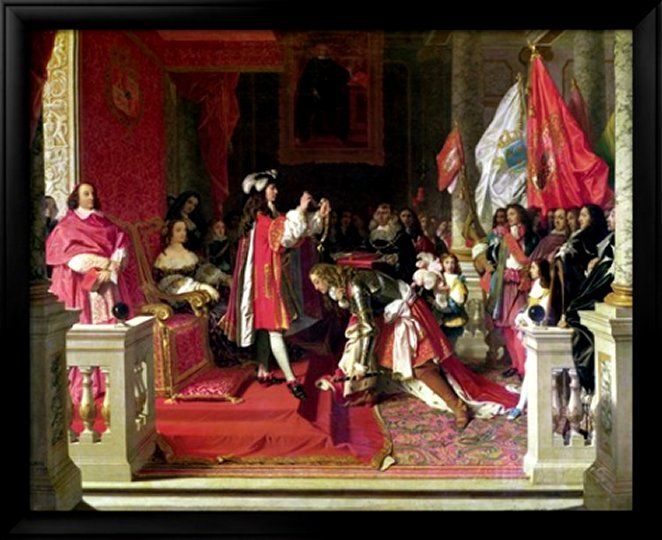 King Philip V (1683-1746) of Spain Making Marshal James Fitzjames (1670-1734) by Ingres