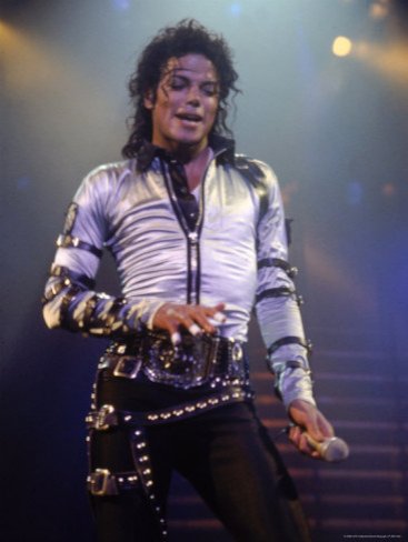 Pop Entertainer Michael Jackson Singing at Event