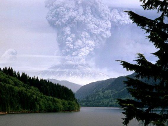 Earth Science - Mount St. Helens Erupting