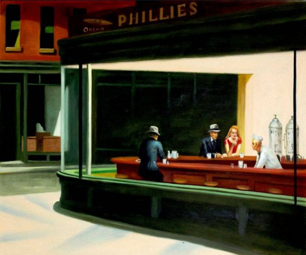 Nighthawks, c. 1942 by Edward Hopper