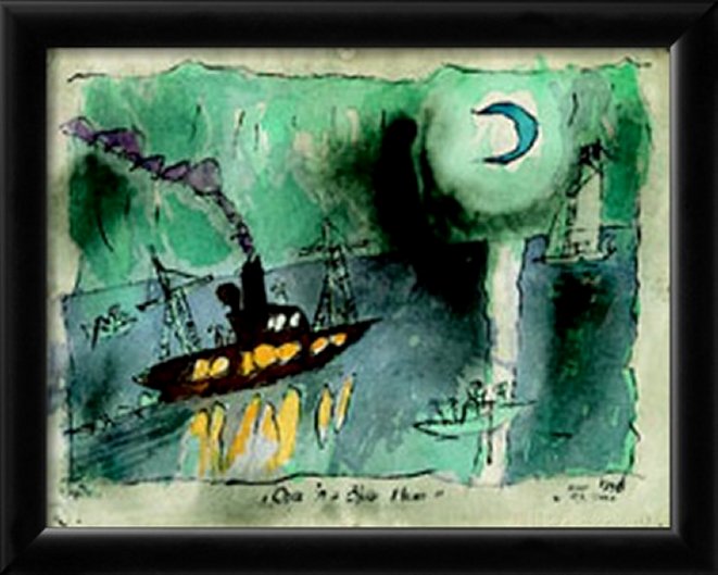 Once in a Blue Moon by Lyonel Feininger