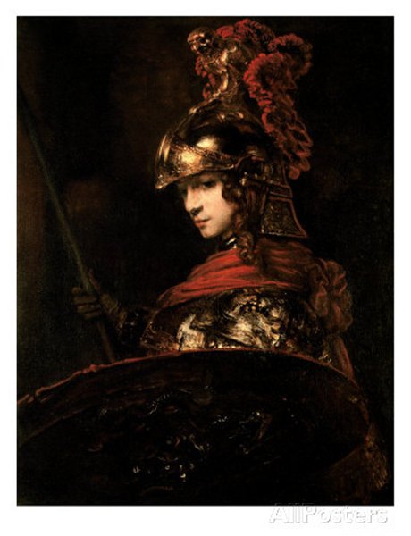 Pallas Athena Or, Armoured Figure, 1664-65 by Rembrandt van Rijn