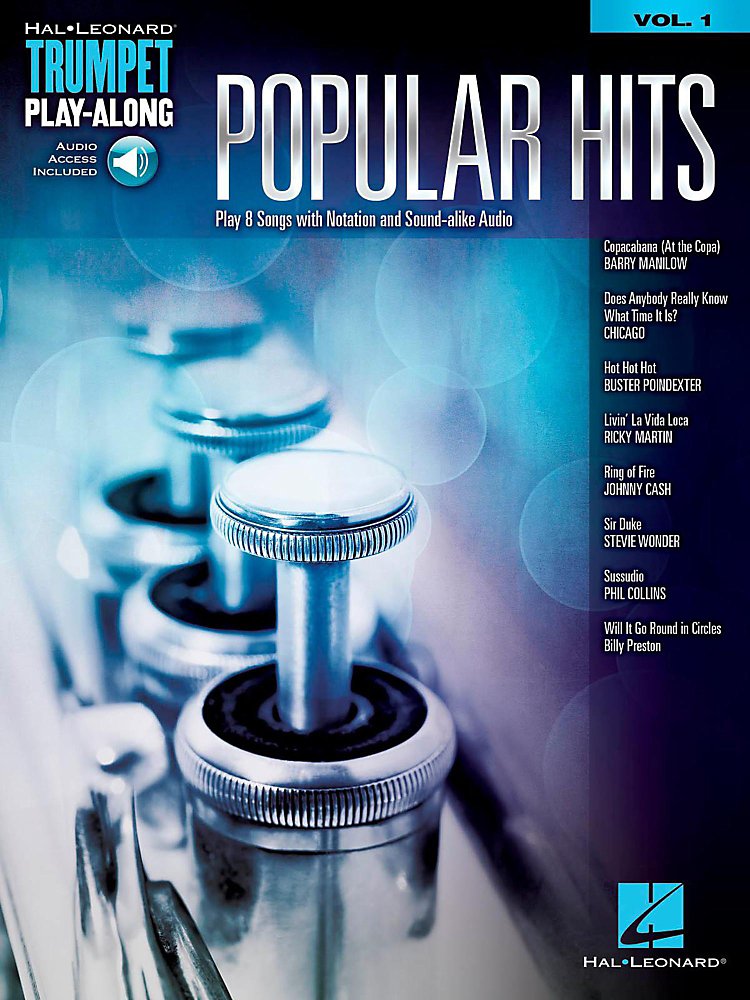 Hal Leonard - Popular Hits - Trumpet Play-Along Vol. 1 (Book/Audio Online)