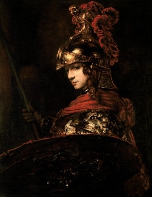 Pallas Athena, Or, 1664-65 by Rembrandt, art print