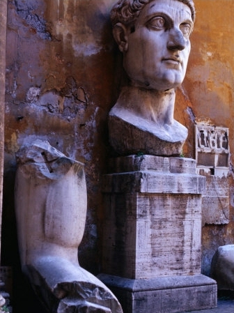 Bust of Constantine the Great, Rome, Italy, Art Print