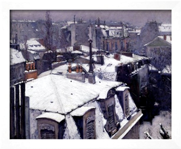 Rooftops in the Snow, c.1878 by Gustave Caillebotte
