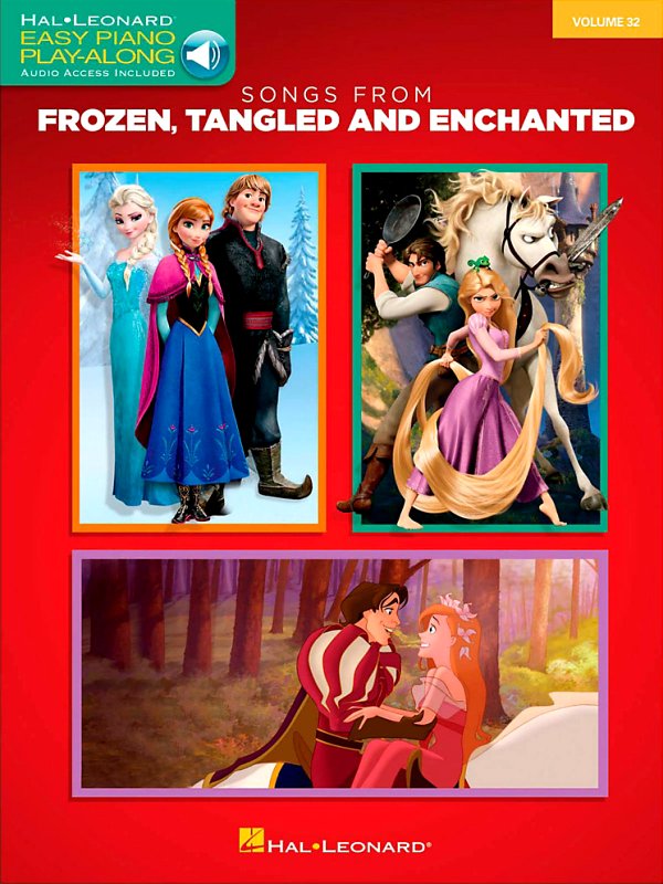 Hal Leonard - Songs From Frozen, Tangled and Enchanted - Easy Piano CD Play-Along Volume 32 Book/Online Audio