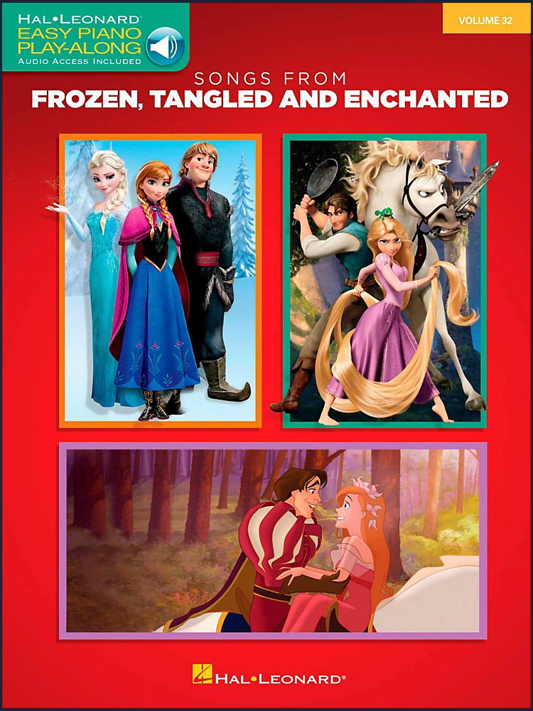 Hal Leonard - Songs From Frozen, Tangled and Enchanted - Easy Piano CD Play-Along Volume 32 Book/Online Audio