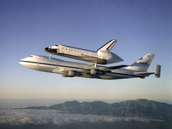 Space Shuttle Atlantis on Custom 747 Flies to Kennedy Space Center after Refurbishment, Sep 1, 1998