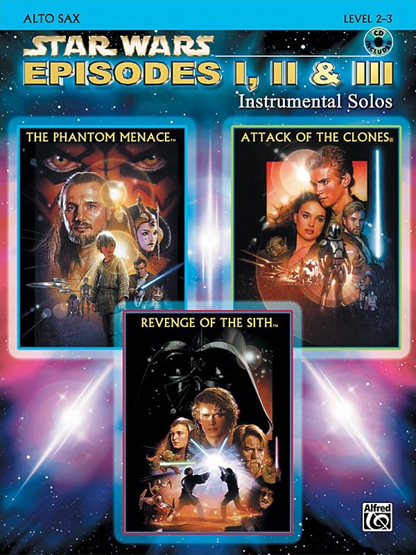 Alfred - Star Wars Episodes I, Ii & Iii Instrumental Solos - Alto Sax (Book/Cd)