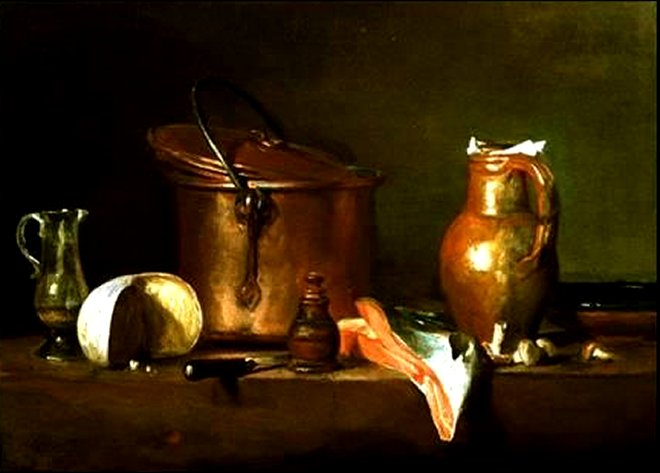 Still Life With Copper Pot by Jean Baptiste Chardin