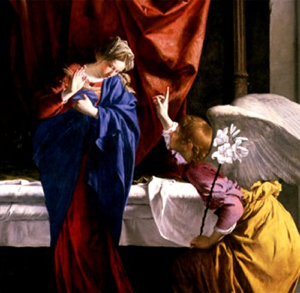 The Annunciation, circa 1623 by Orazio Gentileschi