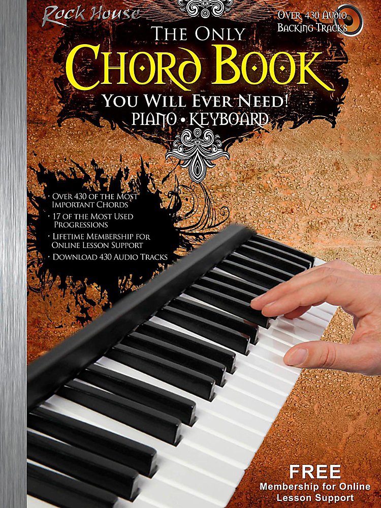 Rock House - The Only Chord Book You Will Ever Need For Keyboard/Piano - Book/Audio Online