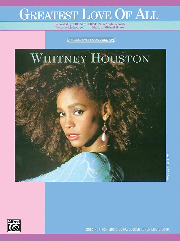 Whitney Houston The Greatest Love Of All Piano/Vocal/Chords