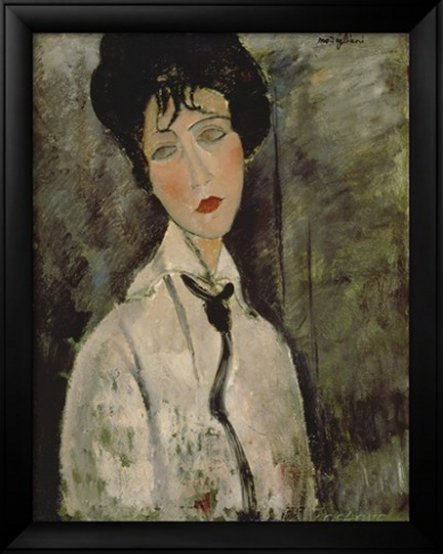 Woman with Black Tie, 1917 by Amedeo Modigliani
