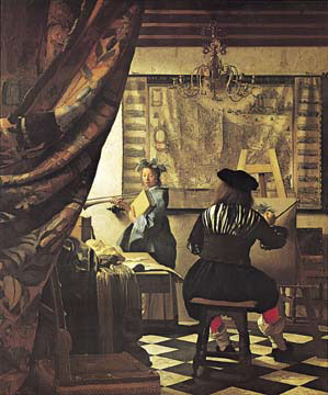  Artist's Studio by Jan Vermeer, Art Print