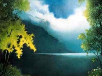 Bergsee - Mountain Lake by W. Czaja, Art Print