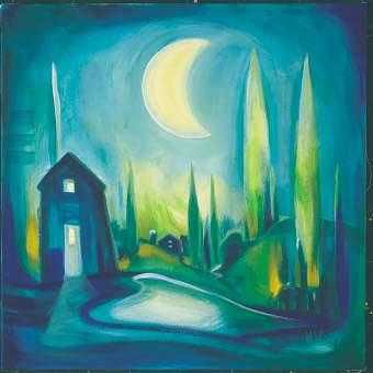 By the Light of the Silvery Moon by Heinz Voss, art print