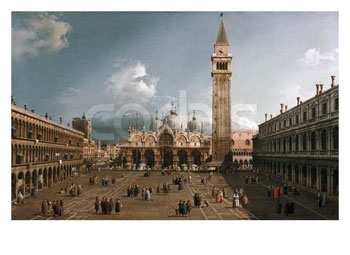 Art Print - St. Marks Square in Venice by Canaletto 