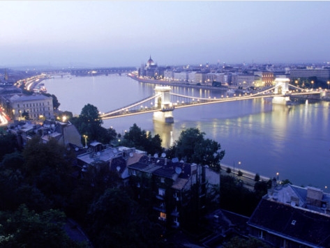 Chainbridge, Budapest, Art Print