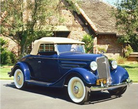 1935 Chevrolet Standard Sport Roadster, vintage automobile art print