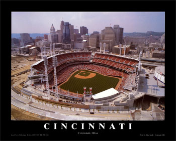 Cincinnati Reds, Ball Park Cincinnati, Ohio, Art Print