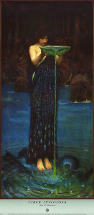 Circe Invidiosa by John William Waterhouse, Art Print