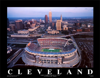 Cleveland Browns Stadium, Cleveland, Ohio, Art Print