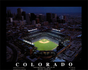 Colorado Rockies, Coors Field, Denver Colorado, Art Print