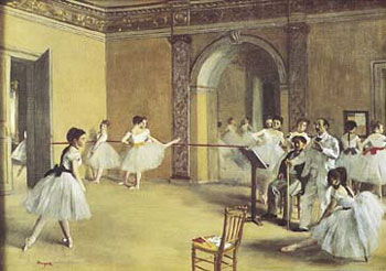 Dance Foyer at the Opera by Edgar Degas, Art Print