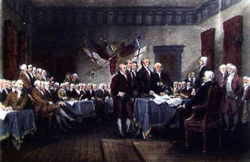 Declaration of Independence by John Trumbull, art print