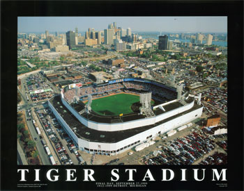 Detroit Tigers, Tiger Stadium, Detroit, Art Print