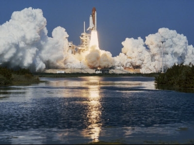 Discovery Space Shuttle Launch, NASA, FL - Art Print