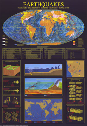 Earthquakes Chart, Poster