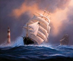 Eddystone Lighthouse by Tim Thompson, Art Print