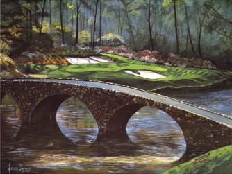 Golf Art Print - Augusta 12th