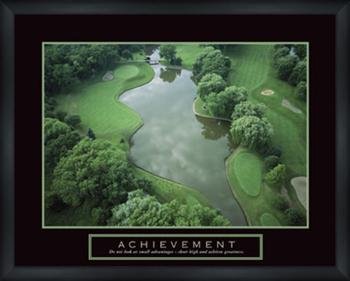 Motivational Golf Art Print - Achievement