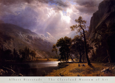 Half Dome Yosemite Valley by Albert Bierstadt, Art Print